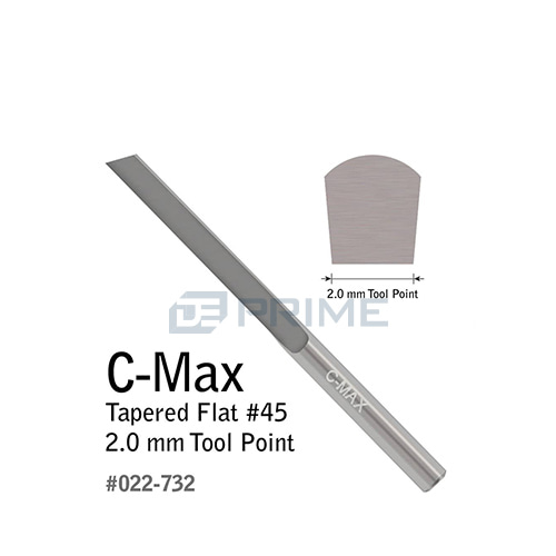 GL) C-MAX 조각도, Tapered Flat, #45, 2.0mm